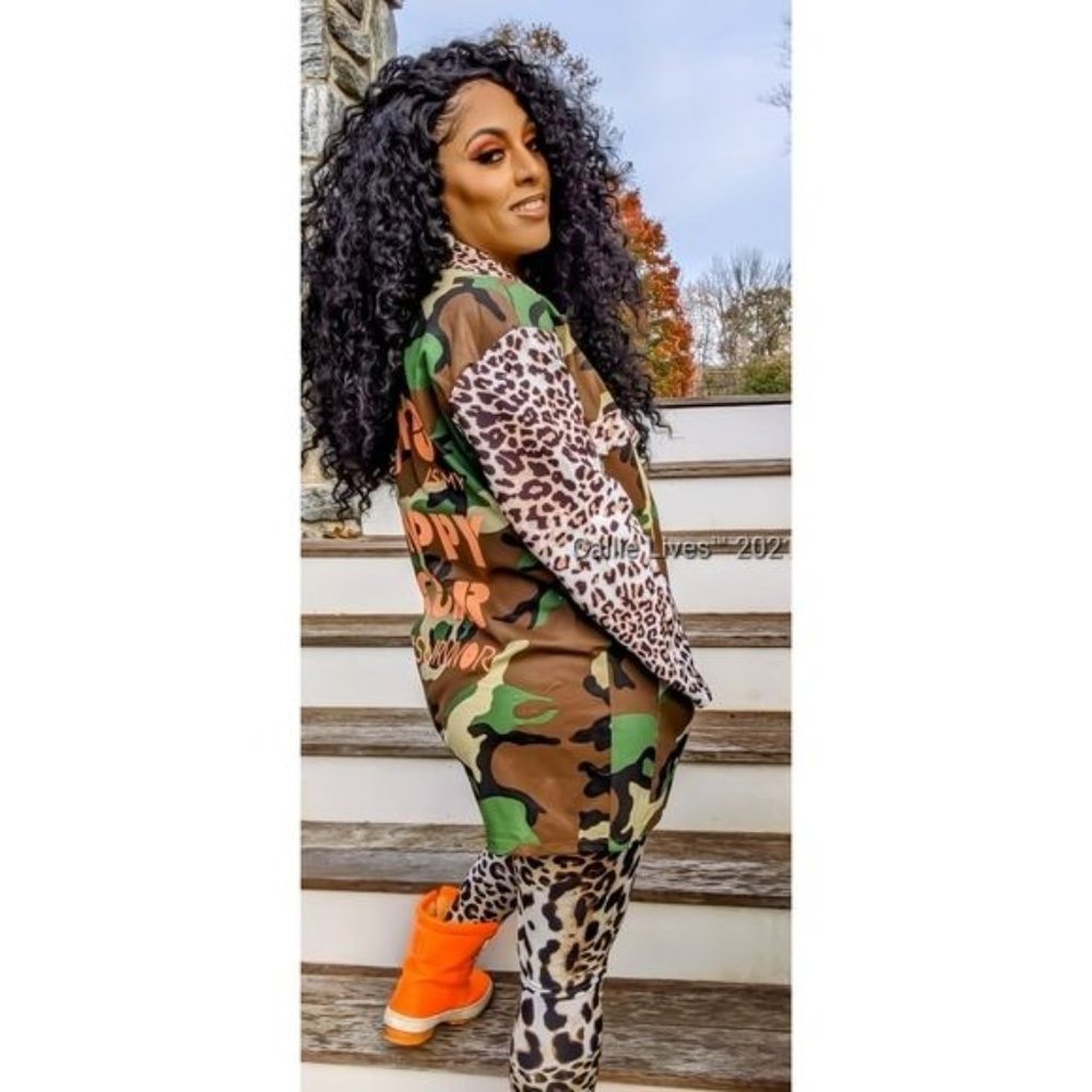 MIZ Camo Happy Color: Camouflage Cheetah Neon Orange Utility BlazeR XL - Picture 5 of 13